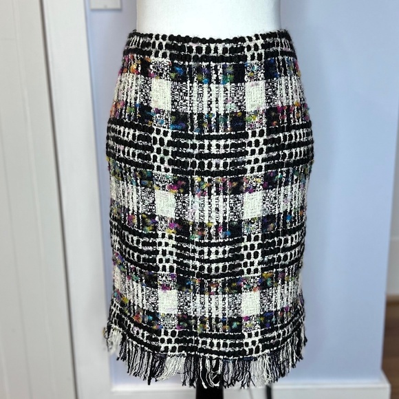 Carlisle Collection Amandine multi-colored wool tweed skirt. Ladies size 8. NEW! - Picture 1 of 13